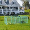 DSVIMOY Pet Doors, Gates and Pens, 24-inch 8 Panels Pet Dog Fence with Doors, Foldable Pet Pen for Pet Exercise, Blue, 48.4"*48.4"*24.2" - 3 of 4