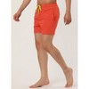 Lars Amadeus Men's Summer Beach Solid Color Mesh Lining Drawstring Waist Swim Shorts - 2 of 4