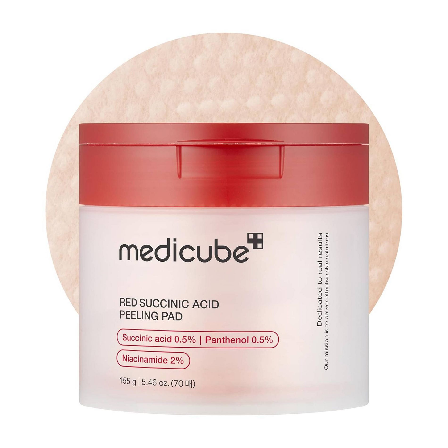 medicube Korean Skincare Red Succinic Peeling Toner Pads