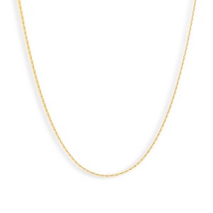 EVRY JEWELS WATERPROOF Gold or Silver Plated Sharp Chain Necklace - 1 of 2