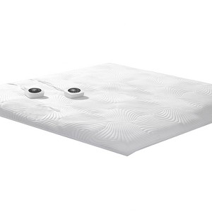 Itopfox King Size Electric Heated Mattress Pad with Memory & Preheat Functions, 12 Heat Settings Dual Control for 1-12 Hours Auto Off, Lighted Button - 1 of 4