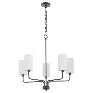 Quorum Lighting Charlotte 5 - Light Chandelier in  Matte Black - 1 of 1