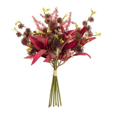 Autumn Elegance Mixed Floral Tabletop Arrangement - 20.5"