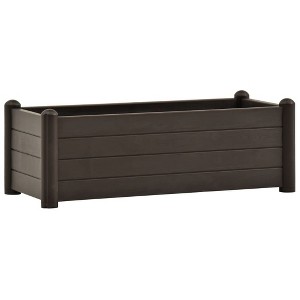 vidaXL Durable Raised Garden Bed - Mocha Polypropylene Planter - Large Capacity - Indoor/Outdoor - UV, Weather, and Frost Resistant - 21.1 Gallon - 1 of 4