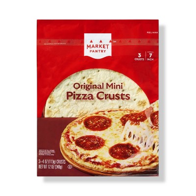 Original Mini Pizza Crusts - 12oz/3ct - Market Pantry™