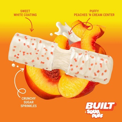 Built Bar Puff Sweet Peach Punch Sour Puff Protein Bar -  16g Protein - 1.45oz