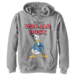 Boy's Disney Donald Duck Original Grump Pull Over Hoodie - 1 of 4