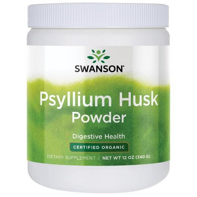 Swanson Psyllium Husk Powder - Certified Organic 12 oz Powder.
