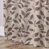 Leaves Room Darkening Semi-Blackout Curtains With Back Tabs, Set of 2 by Blue Nile Mills - 4 of 4