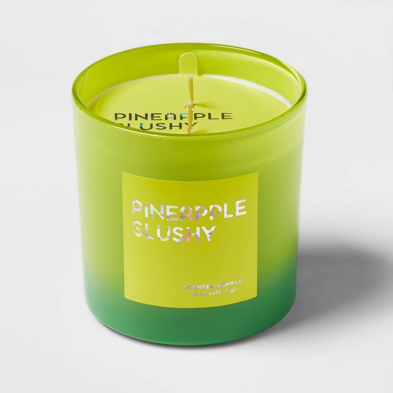 14oz Ombre Oval Candle Lemon Pineapple Slushy - Opalhouse&#8482;, 1 of 8