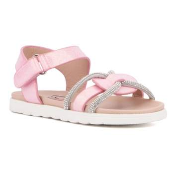 Olivia Miller Girl's Toddler Lustre Flat Sandal