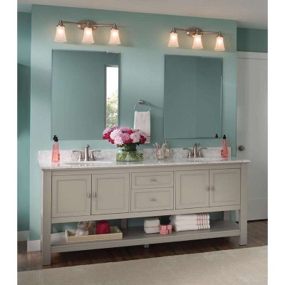 Tiffin Brushed Nickel High Arc Lever Bathroom Faucet