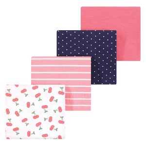 Luvable Friends Little Treasure Flannel Receiving Blankets 4pk - 1 of 1