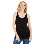 Side Ruched Scoop Neck Maternity Tank Top | Motherhood Maternity