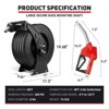 Mojgar Fuel Hose Reel Retractable 3/4" x 50' 300 PSI Industrial Heavy Duty Diesel Fuel Hose Reel Steel Construction - 2 of 4