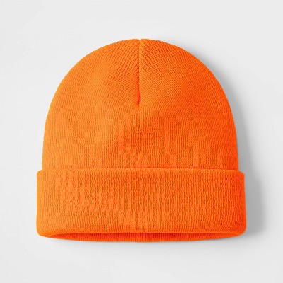 Boys' Cuffed Beanie - Cat & Jack™ Orange