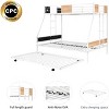 NicBex Twin Over Full Bunk Bed with Guardrail and Trundle,Metal Twin Loft Bed with 2 Side Built-In Ladders,Noise Reduced Bunk Beds for Bedroom - 4 of 4