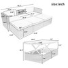 5-Piece Outdoor Patio Wicker Sofa Set with Adustable Backrest, Coversation Set with Lift Top Coffee Table - ModernLuxe - 3 of 4