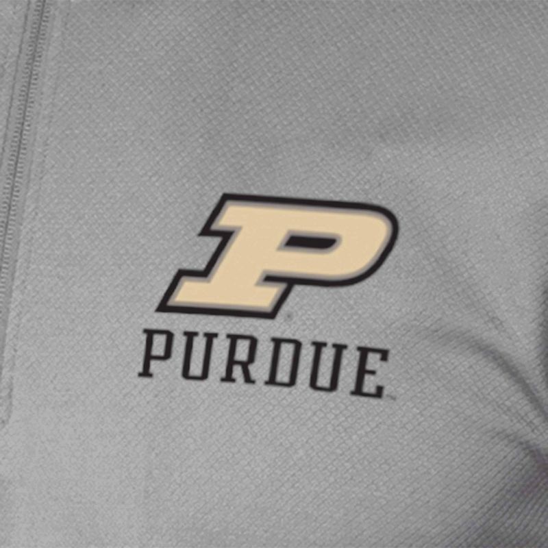 NCAA Purdue Boilermakers Men&#39;s Gray 1/4 Zip Sweatshirt, 3 of 4