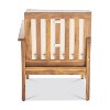 CAVINAS Outdoor Patio Furniture Set with Coffee Table, Acacia Wood Patio Couch Set, Modern Lawn Furniture for Garden - 2 of 4