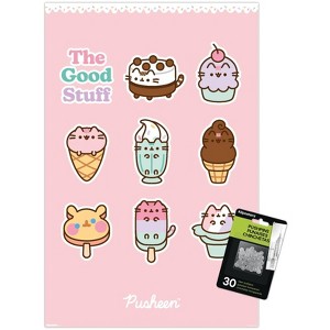 Trends International Pusheen: Ice Cream - The Good Stuff Grid Unframed Wall Poster Prints - 1 of 4