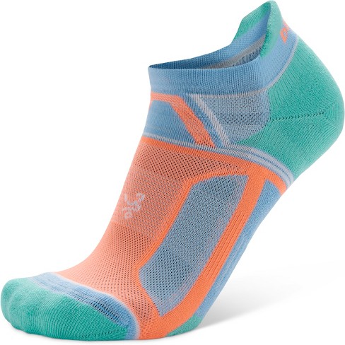 Balega Hidden Contour Recycled No Show Socks - Aqua/peach L : Target