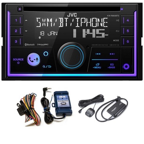 Jvc Kw-r950bts 2-din Cd Receiver Bt/usb/sirius Xm/ Alexa/13-band Eq /  Variable-color Illumination With Sxv300v1 Satellite Radio Tuner And Ste  : Target