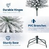 Tall Artificial Pencil Xmas Tree – Slim Snow Flocked Mixed PVC Branches with Realistic Look, Space-Saving Holiday Decoration for Large Living Rooms - 2 of 4