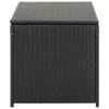 vidaXL Patio Storage Box Poly Rattan 39.3"x19.6"x19.6" Black - 3 of 4