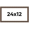 PosterPalooza | Panoramic Elegant Brown Picture Frame - UV Acrylic, Foam Board Backing, Hanging Hardware - 2 of 4