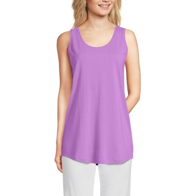 Lands' End Women's Supima Cotton Tunic Tank Top