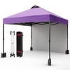 10x10 Pop Up Canopy with Sidewalls for Outdoor, Portable Outdoor Canopy with One Push Setup, Easy Set-Up Waterproof Pop Up Tent for Outdoor Party - 2 of 4