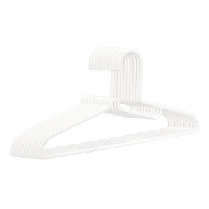 REGALWOVEN Durable Material Space-Saving Smooth Edge Clothes Hangers 10 Pcs - 1 of 4