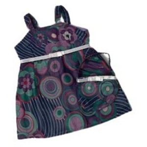 Doll Clothes Superstore Sundress With Purse Fits 18 Inch Girl Dolls Like American Girl Our Generation My Life Dolls - 1 of 4