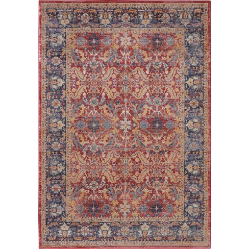 Nourison Global Vintage Glb02 Red Indoor Area Rug : Target