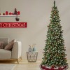 National Tree Company First Traditions 7.5' Pre-Lit LED Slim Cullen Hinged Artificial Christmas Tree: Includes Stand, Pinecones & Berries - 2 of 3