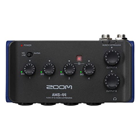 Zoom AMS-44 Audio Interface, Black .