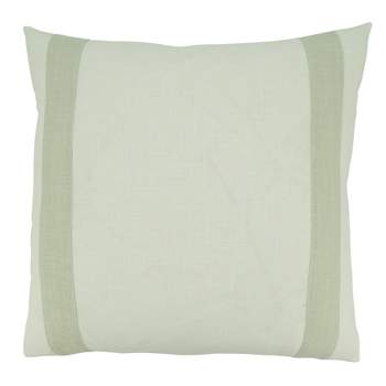 Saro Lifestyle Band Design Throw Pillow with Poly Filling