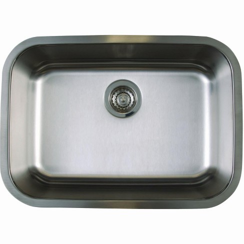 Blanco 441025 Stellar Medium Single Bowl Stainless Steel Undermount Kitchen Sink 25 X 18 Refined Brushed