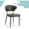 CAVINAS 18.3" Upholstery Dining Chairs,Set of 4,Modern PU Chairs with Upholstered Backrest and Metal Legs,Dining Furniture Chair - 3 of 4