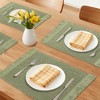 REGALWOVEN Farmhouse Placemats Set of 6 Woven Placemats for Dining Table Decor Indoor Washable Kitchen Table Mat with Tassel - 2 of 4