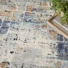 Nourison Motion Modern Indoor Area Rug Blue Multicolor 5'3" x 7' - 3 of 4