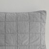 Gracie Mills Griffin 3-Piece Grid Design Cotton Coverlet Set - Full/Queen - Gray - 3 of 4
