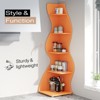 5-Tier Sea Grass-Shaped Wall Corner Bookshelf - image 4 of 4