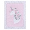 Sammy & Lou Unicorn Floral Baby Nursery Crib Bedding Set - 4pc - 3 of 4