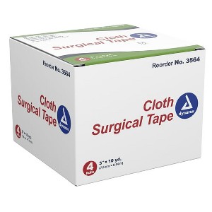 Dynarex Transparent Surgical Tape Rolls 3" X 10 Yd, 4 Count - 1 of 3