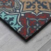 1'6"x2'6" 'Welcome' Renaissance Diamonds Doorscapes Mat - Mohawk: Outdoor Stain-Resistant Floral Door Mat - 2 of 3