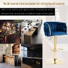 CAVINAS 25.6" Vintage Dining Chairs,Set of 2,Bar Stools with Backrest and Footrest,Upholstery Counter Stools for Bar and Dining Room - 4 of 4