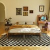 FUFU&GAGA Solid Pine & Rubberwood Bed Frame Platform, Sturdy Support Queen Size Bed - 2 of 4