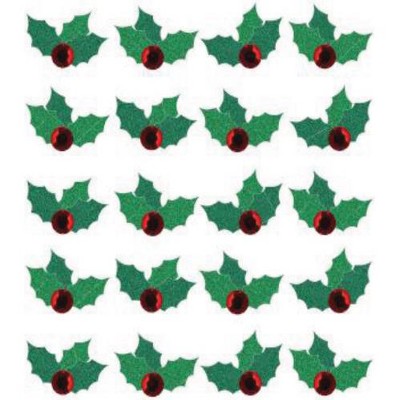 Jolee's Cabochon Dimensional Repeat Stickers - Christmas Holly, 20pcs